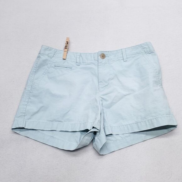 Gap Light Wash Casual Button Zip Chino Short Shorts Womens Size 00 Blue - Picture 2 of 9